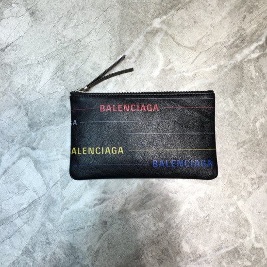 발렌시아가 2020 레더 남여공용 코인 퍼스 BGW0021,블랙