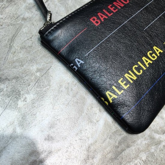 발렌시아가 2020 레더 남여공용 코인 퍼스 BGW0021,블랙