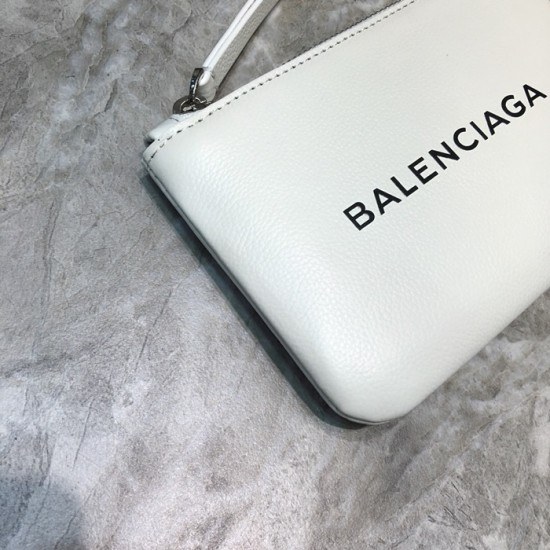 발렌시아가 2020 레더 남여공용 코인 퍼스 BGW0022,화이트