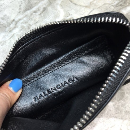 발렌시아가 2020 레더 남여공용 코인 퍼스 BGW0021,블랙