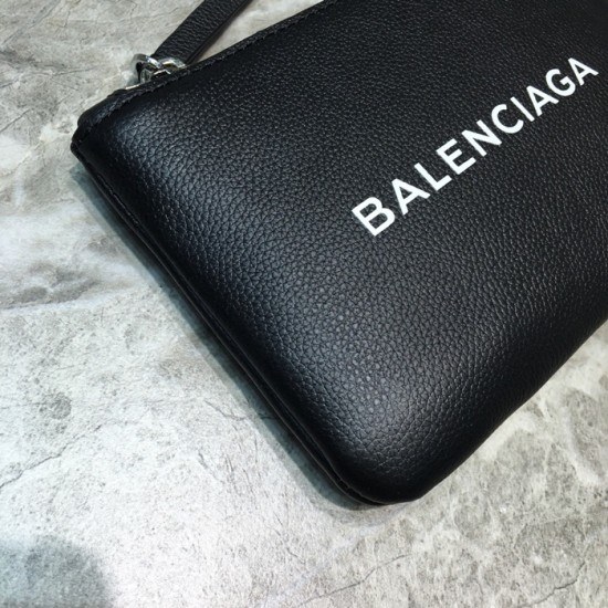 발렌시아가 2020 레더 남여공용 코인 퍼스 BGW0021,블랙