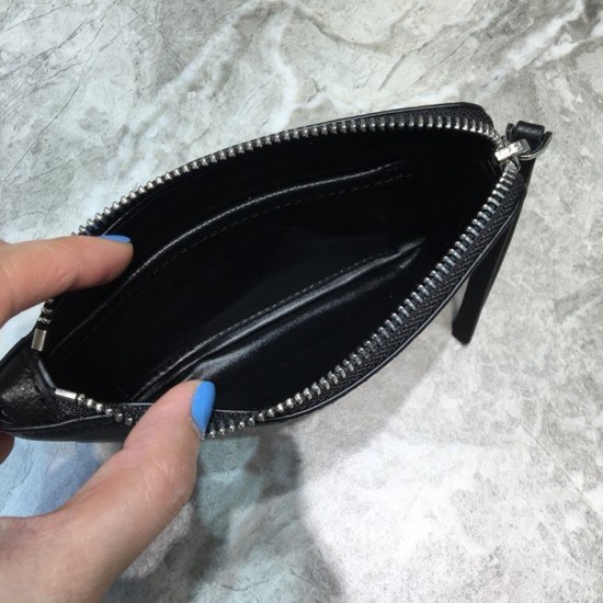 발렌시아가 2020 레더 남여공용 코인 퍼스 BGW0021,블랙