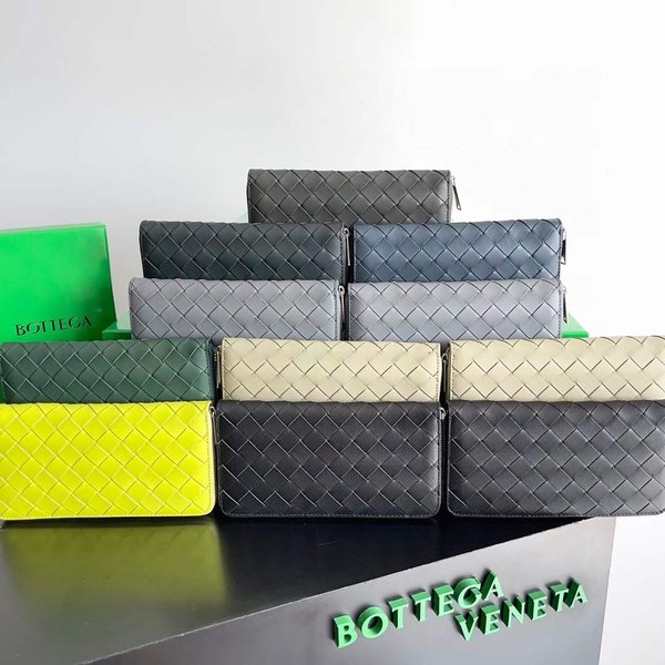 보테가베네타 2023 593217 인트레치아토 지퍼 장지갑 지갑