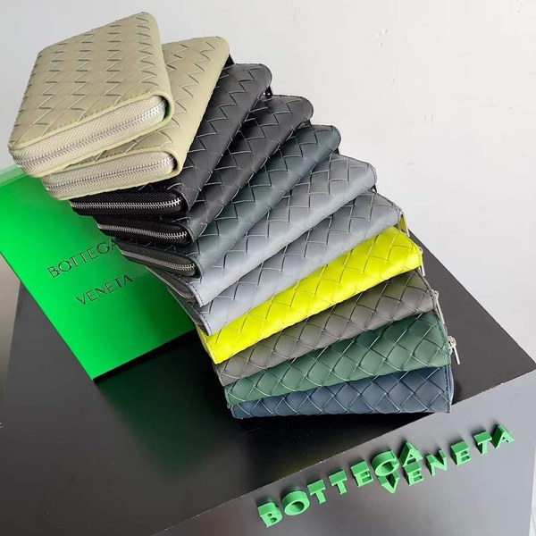보테가베네타 2023 593217 인트레치아토 지퍼 장지갑 지갑