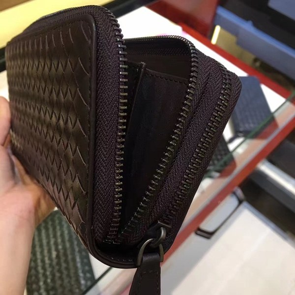 Bottega Veneta [미러급] 보테가베네타 지퍼장지갑 13150 블랙 (송아지가죽)