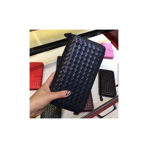 Bottega Veneta [미러급] 보테가베네타 지퍼장지갑 13150 블랙 (송아지가죽)