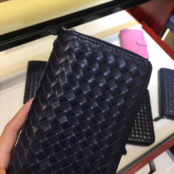 Bottega Veneta [미러급] 보테가베네타 지퍼장지갑 13150 블랙 (송아지가죽)