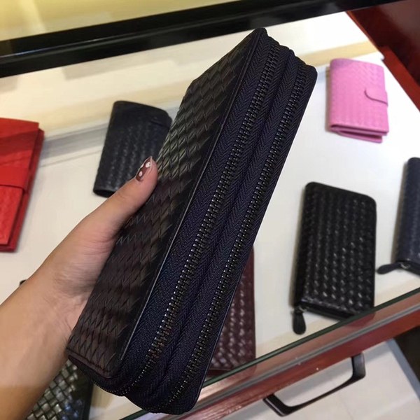 Bottega Veneta [미러급] 보테가베네타 지퍼장지갑 13150 블랙 (송아지가죽)