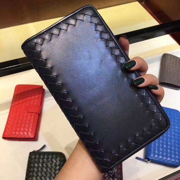 Bottega Veneta [미러급] 보테가베네타 지퍼장지갑 13280 네이비 (송아지가죽)