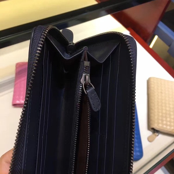 Bottega Veneta [미러급] 보테가베네타 지퍼장지갑 13280 네이비 (송아지가죽)