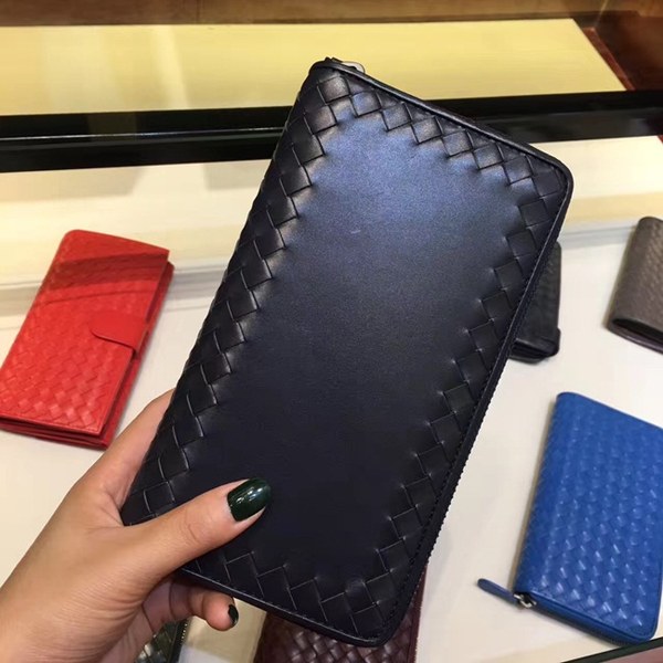 Bottega Veneta [미러급] 보테가베네타 지퍼장지갑 13280 네이비 (송아지가죽)