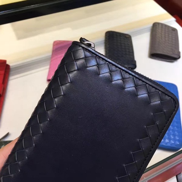 Bottega Veneta [미러급] 보테가베네타 지퍼장지갑 13280 네이비 (송아지가죽)