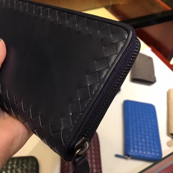 Bottega Veneta [미러급] 보테가베네타 지퍼장지갑 13280 네이비 (송아지가죽)