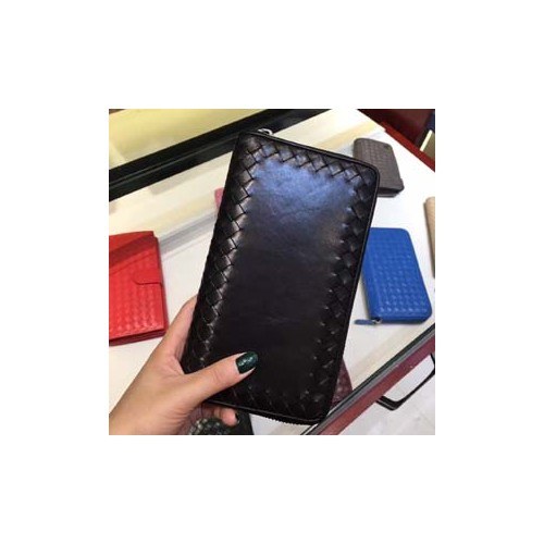 Bottega Veneta [미러급] 보테가베네타 지퍼장지갑 13280 블랙 (송아지가죽)