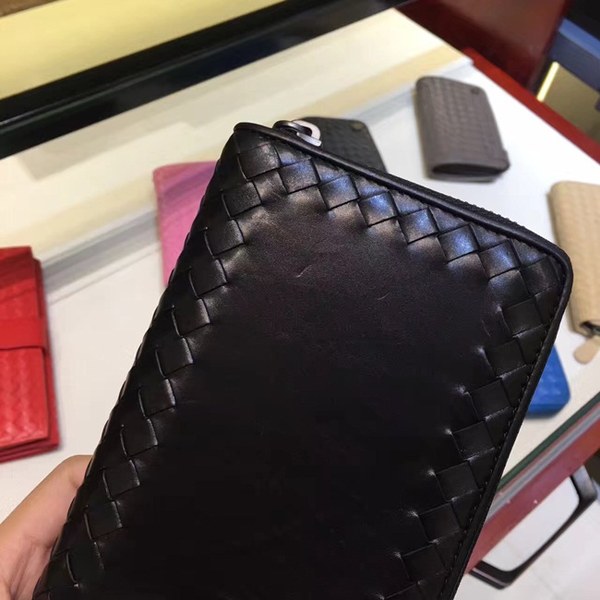 Bottega Veneta [미러급] 보테가베네타 지퍼장지갑 13280 블랙 (송아지가죽)