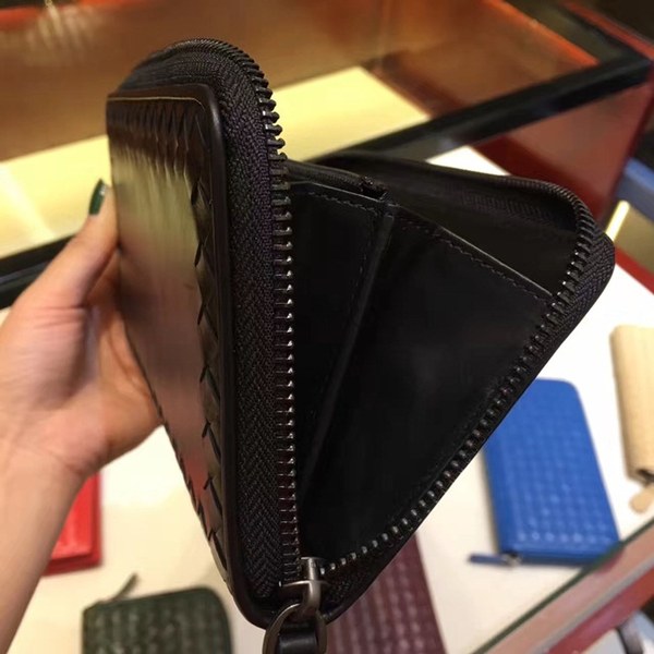 Bottega Veneta [미러급] 보테가베네타 지퍼장지갑 13280 블랙 (송아지가죽)
