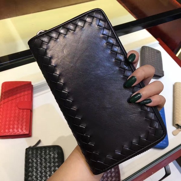 Bottega Veneta [미러급] 보테가베네타 지퍼장지갑 13280 블랙 (송아지가죽)