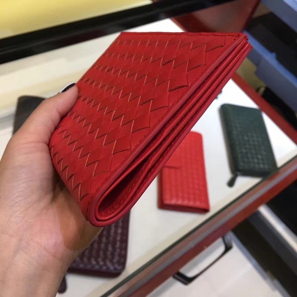 Bottega Veneta [미러급] 보테가베네타 여권지갑 13470 레드 (송아지가죽)