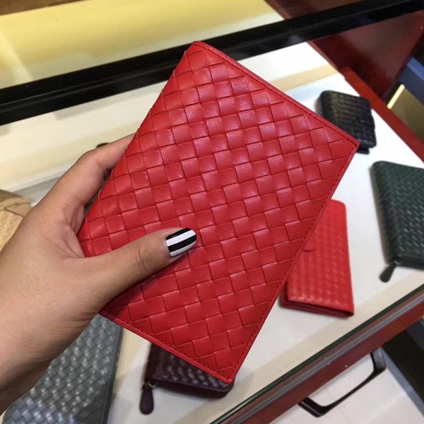 Bottega Veneta [미러급] 보테가베네타 여권지갑 13470 레드 (송아지가죽)