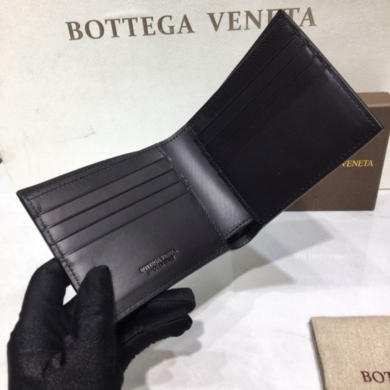보테가베네타 2020 남성용 반지갑 88617-BVW0152,11cm.블랙
