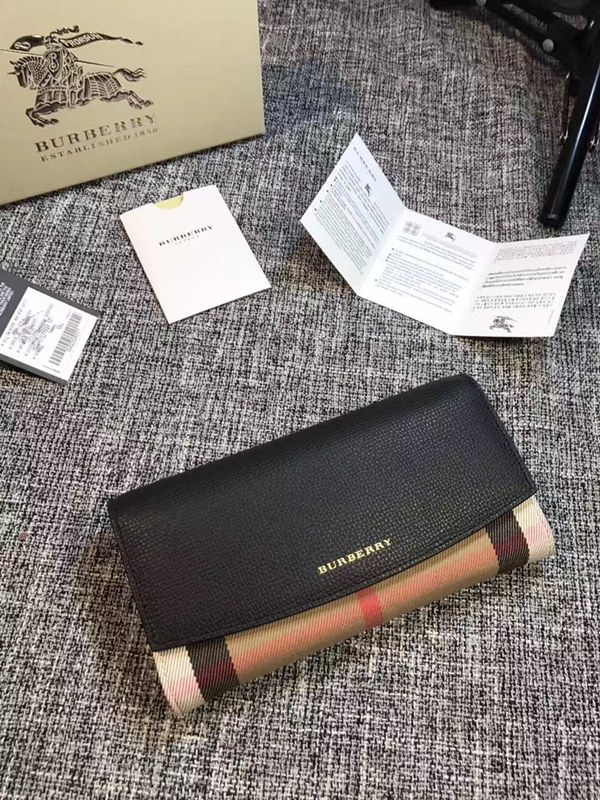 버버리 장지갑 소가죽
