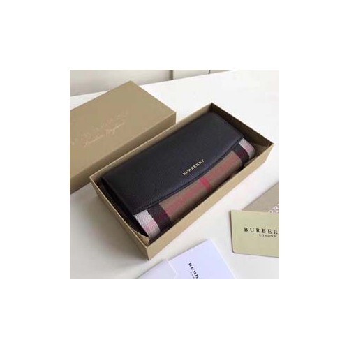 버버리 플랩 장지갑 블랙