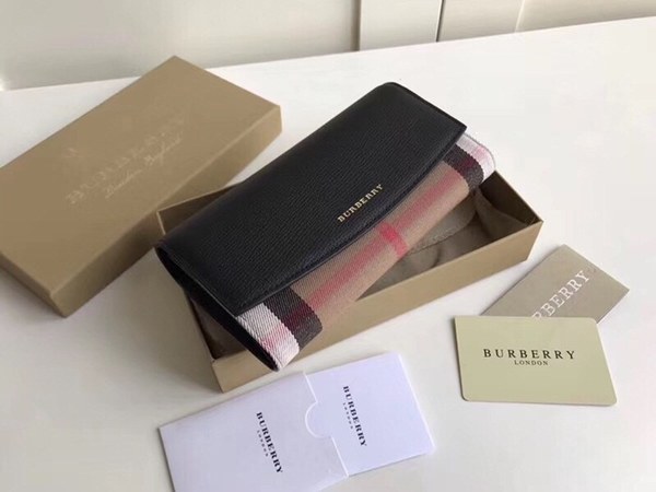 버버리 플랩 장지갑 블랙