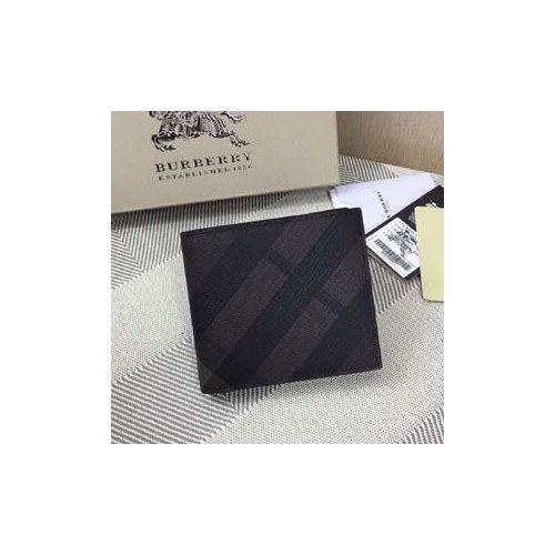 Burberry 버버리 남성 반지갑 브라운,네이비