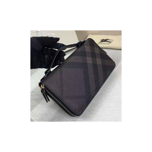 버버리 2단 지퍼장지갑 3998