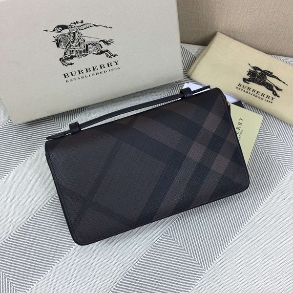 버버리 2단 지퍼장지갑 3998