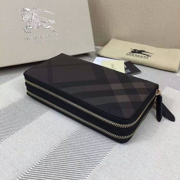 버버리 2단 지퍼장지갑 3998
