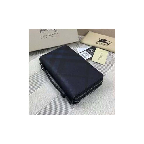 버버리 2단 지퍼장지갑 3998