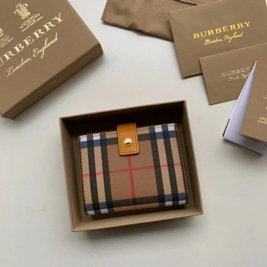 버버리 2020 여성용 반지갑 BURW0110.Size(11CM).옐로우브라운