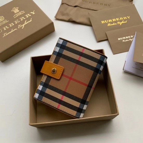 버버리 2020 여성용 반지갑 BURW0110.Size(11CM).옐로우브라운