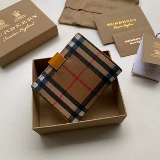 버버리 2020 여성용 반지갑 BURW0110.Size(11CM).옐로우브라운