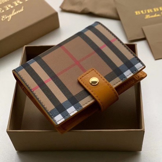 버버리 2020 여성용 반지갑 BURW0110.Size(11CM).옐로우브라운