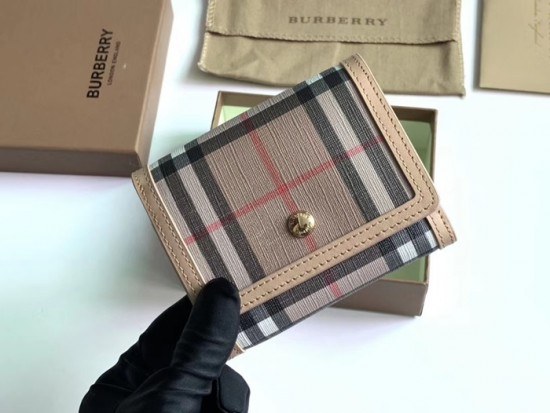 버버리 2020 캔버스 여성용 반지갑 BURW0108.Size(11.5CM).베이지