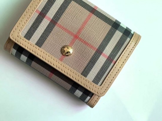 버버리 2020 캔버스 여성용 반지갑 BURW0108.Size(11.5CM).베이지