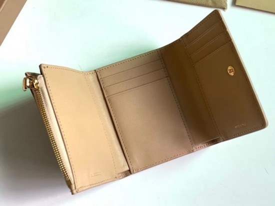 버버리 2020 캔버스 여성용 반지갑 BURW0108.Size(11.5CM).베이지