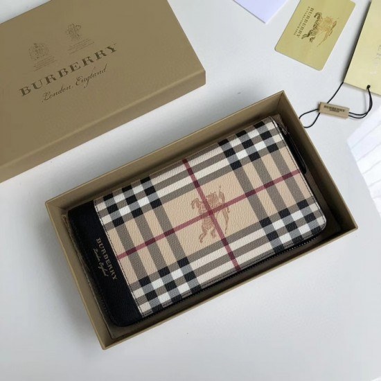 버버리 2020 남성용 레더 지퍼 라운드 장지갑 BURW0107.Size(21CM).베이지