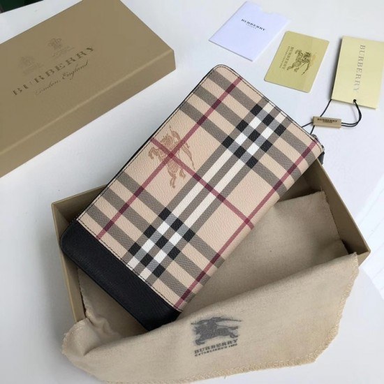 버버리 2020 남성용 레더 지퍼 라운드 장지갑 BURW0107.Size(21CM).베이지