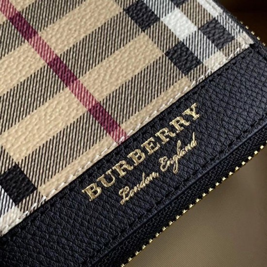 버버리 2020 남성용 레더 지퍼 라운드 장지갑 BURW0106.Size(19CM).베이지