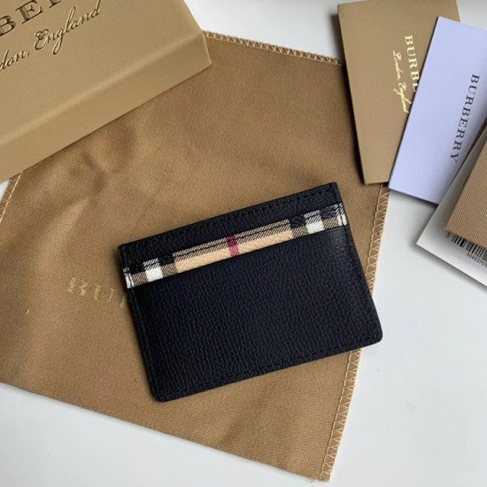 버버리 2020 남여공용 레더 카드 퍼스 BURW0102.Size(10CM).블랙