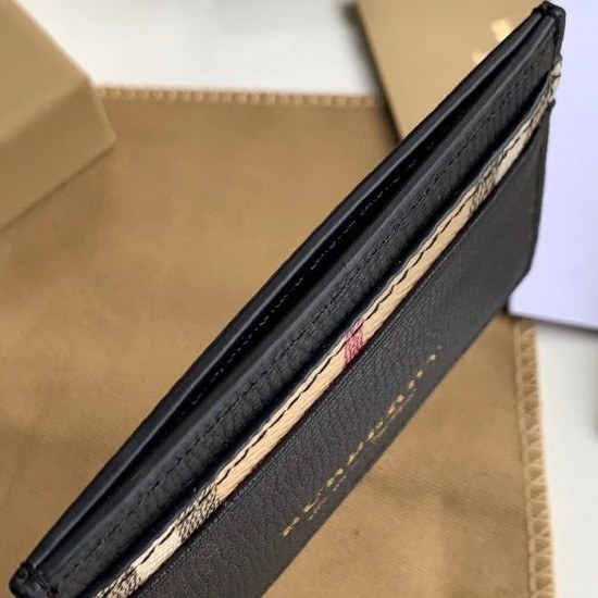 버버리 2020 남여공용 레더 카드 퍼스 BURW0102.Size(10CM).블랙