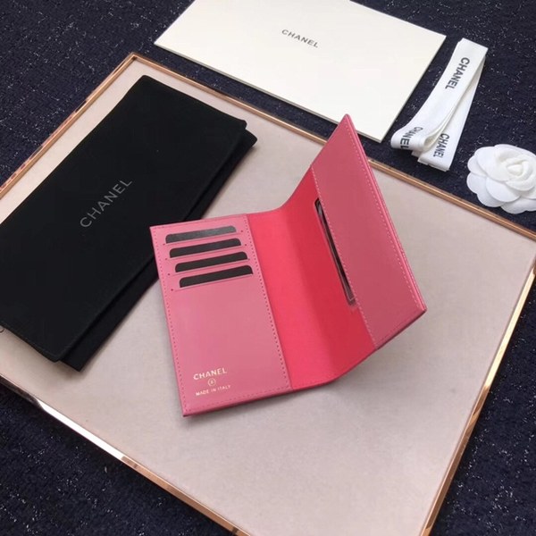 (미러급) 샤넬 캐비어 여권지갑 핫핑크