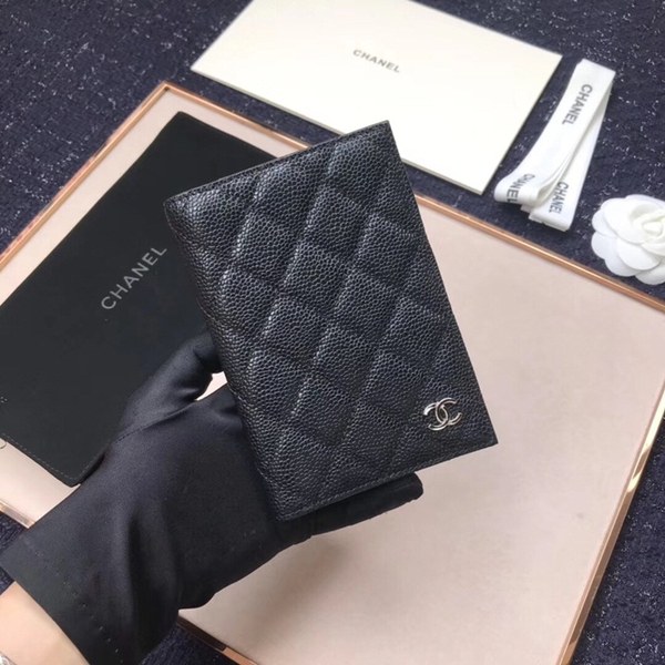 (미러급) 샤넬 캐비어 여권지갑 블랙