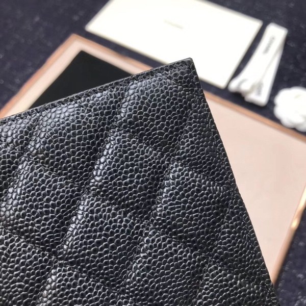(미러급) 샤넬 캐비어 여권지갑 블랙