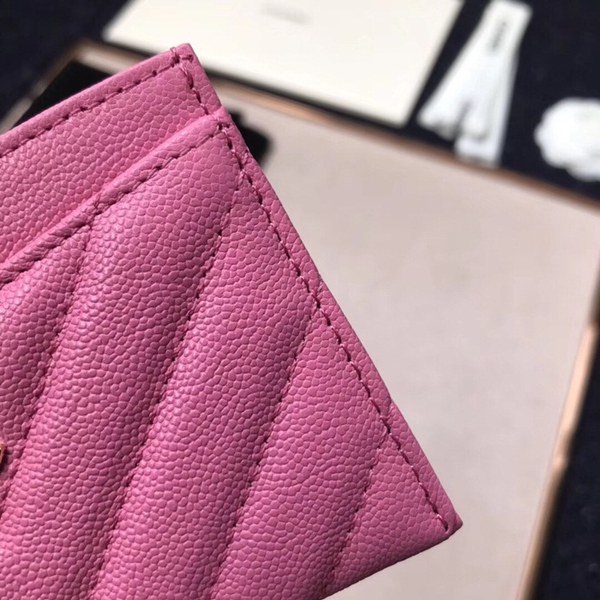 (미러급) 샤넬 캐비어 쉐브론 카드지갑 핫핑크 117