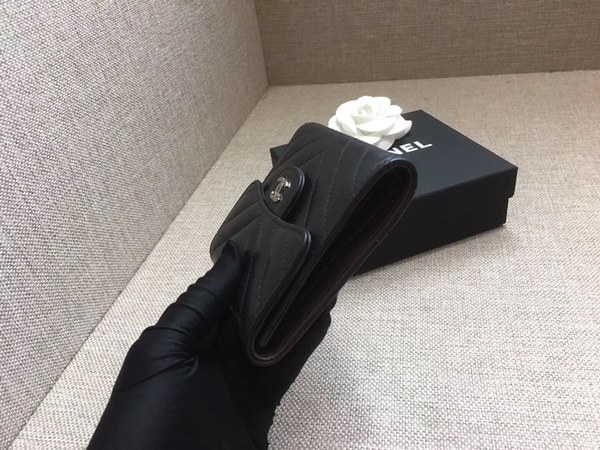 [미러급]샤넬 램스킨 쉐브론 반지갑