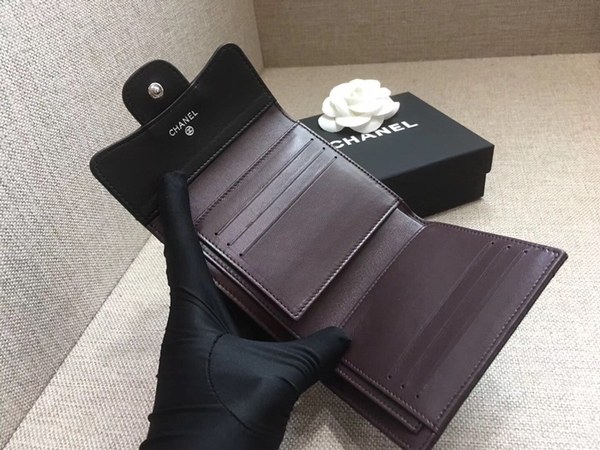 [미러급]샤넬 램스킨 쉐브론 반지갑